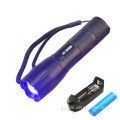 Hunting Flashlight Powerful Outdoor Emergency Zoom UV Flashlight for Money Pet Urine Detector Scorpion Hunting Search Supplier